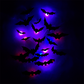 🦇¡OFERTA LIMITADA 50% OFF! ⏰Luz LED 3D de Murciélago Espeluznante, Decoración de Pared para Halloween Interior y Exterior👻
