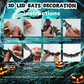 🦇¡OFERTA LIMITADA 50% OFF! ⏰Luz LED 3D de Murciélago Espeluznante, Decoración de Pared para Halloween Interior y Exterior👻