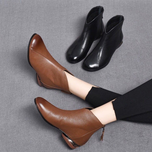 👠 Moda y confort – Botas con forro polar para todo el año