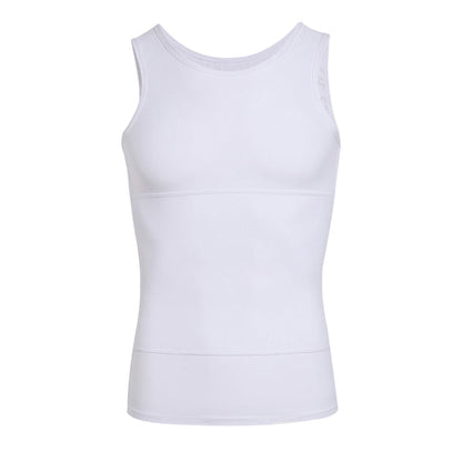 Chaleco Reductor de Abdomen de Color Sólido para Hombre