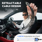 ⚡ ¡COMPRA 3 Y LLÉVATE 1 GRATIS! ✨ Cargador de coche ultrarrápido: dos puertos USB-C retráctiles con luz ambiental Starlight y protección de seguridad inteligente 🚗💫