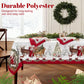 Mantel estampado navideño con estilo