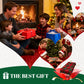Mantel estampado navideño con estilo