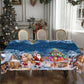 Mantel estampado navideño con estilo