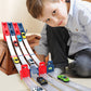 🏎️¡Que empiece la carrera!⚡¡El doble de pista, el doble de diversión!🏆¡Sin pilas, solo pura velocidad! - ✨【Pista de carreras con lanzador doble para niños】✨