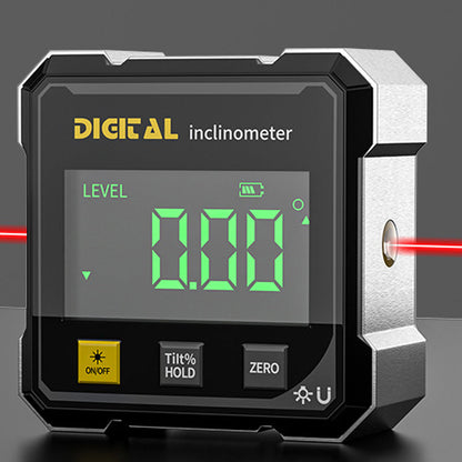 🔥 Black Friday: ¡50% de descuento! Inclinómetro digital magnético de 4 lados con láser: precisión de ±0,2°, modo dual y montaje de 360° para profesionales 📐⚡