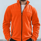 Chaqueta cálida con cremallera completa y bolsillos para hombre