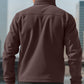 Chaqueta cálida con cremallera completa y bolsillos para hombre