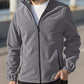 Chaqueta cálida con cremallera completa y bolsillos para hombre