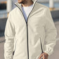 Chaqueta cálida con cremallera completa y bolsillos para hombre