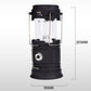 Luz retráctil para acampada con energía solar