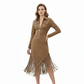 🤎 OFERTA IMPERDIBLE · -50% | Vestido Midi Western con Flecos
