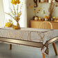 ✨ Mantel de Mesa con Diseño Marmolado y Detalles Dorados – Elegancia para Tu Hogar 🎇 | Resistente y Fácil de Limpiar