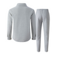 👔✨ Conjunto de Chaqueta y Pantalón para Hombre con Textura de Gofre – Elegante, Cómodo y con Cierre de Botones para un Look Moderno 💼🌟