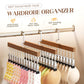 Organizador para armario con ganchos múltiples giratorios de 360°