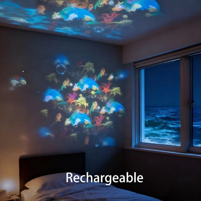 🥳Gran venta 2026💞⚡ Proyector de luz LED giratorio dinámico🌙✨Perfecto para el dormitorio o la sala de estar.
