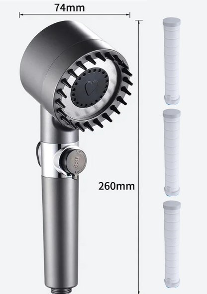 🔥【1º en Productos para el baño】🚿 Cabezal de Ducha Multifuncional Alemán - Masaje de Lluvia y Ahorro de Agua, Instalación Instantánea sin Herramientas 💦📦