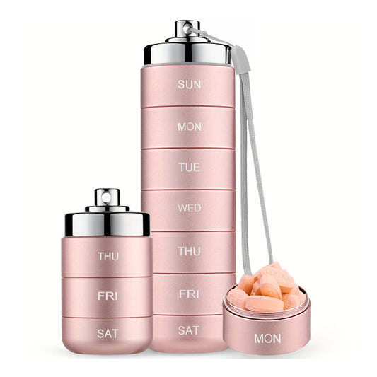 Organizador de pastillas de aluminio portátil e impermeable para 7 días - Compra 2 Envío Gratis