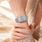 📢 📢 ¡50% de descuento! ✨Reloj de pulsera de cuarzo para mujer adornado con pedrería⌚