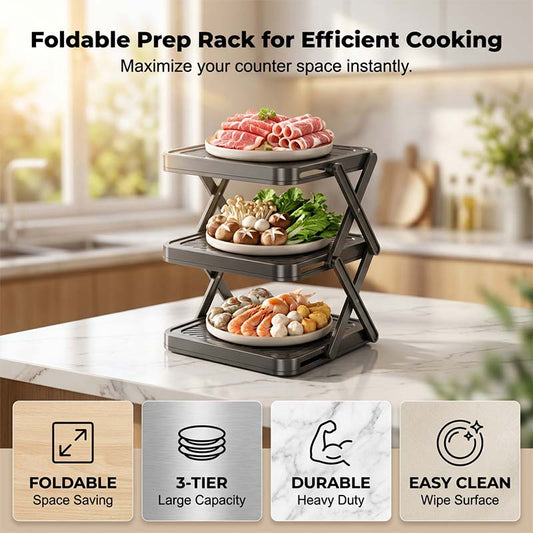 ⚡ ¡50% de descuento! 🔥 Estante organizador multicapa para platos y preparación