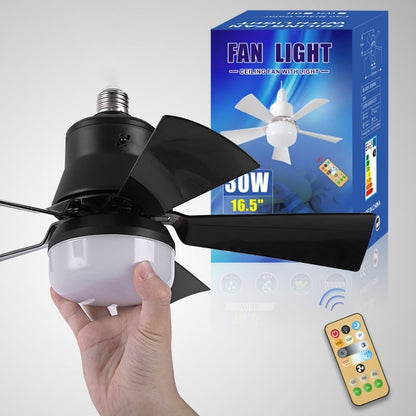 ⏰🔥 ¡50% DE DESCUENTO POR TIEMPO LIMITADO! 🌬️ Ventilador de Techo 2 en 1 – Portátil, Con Luz y Control Remoto para Máxima Comodidad ✨💡