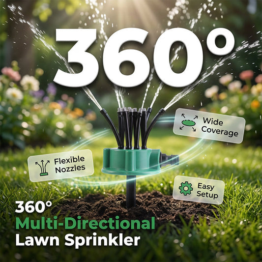 ⏰🔥 ¡50% DE DESCUENTO POR TIEMPO LIMITADO! 🌿 Aspersor de Jardín 360° – Riego Preciso y Suave para Flores, Césped y Plantas 🌸💧