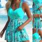 👙Traje de baño separable con top de tirantes y shorts ajustados