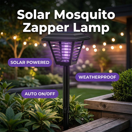 🔥Compra 2 y llévate 1 gratis🔥Matamoscas y luz de jardín 2 en 1 con energía solar