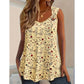 🌸✨ ¡OFERTA 50% OFF! Camiseta Sin Mangas Floral con Escote en V – Elegante y Fresca para Verano