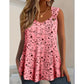 🌸✨ ¡OFERTA 50% OFF! Camiseta Sin Mangas Floral con Escote en V – Elegante y Fresca para Verano