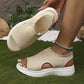👡 Sandalias de plataforma de punto transpirables para mujer: ligeras y cómodas.