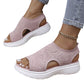👡 Sandalias de plataforma de punto transpirables para mujer: ligeras y cómodas.