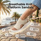 👟 Sandalias de plataforma transpirables de punto para mujer: cómodas y a la moda