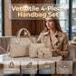 🔥Limited-time offer✨Women's Multifunctional 4-in-1 Leather Handbag