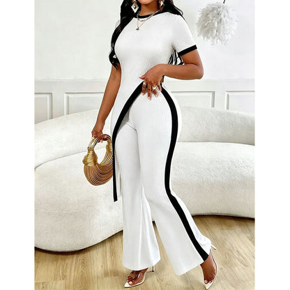 ✨🔥 ¡OFERTA 50% OFF! Conjunto Asimétrico de Punto con Pantalón Palazzo – Estilo Moderno y Elegante