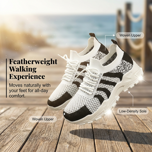 ✨Zapatillas deportivas casuales de punto transpirables para mujer: estilo, comodidad y soporte durante todo el día 👟💫