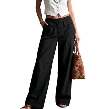 👖✨ ¡OFERTA 50% OFF! Pantalones de Pierna Ancha para Mujer – Cómodos, Elegantes y Perfectos para Verano 🌸
