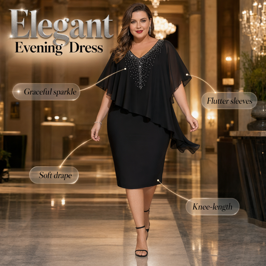 ✨👗 ¡OFERTA 50% OFF! Vestido Elegante de Noche con Brillos – Glamour, Estilo y Confianza para Cada Evento 💎
