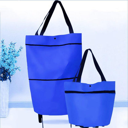 🛒✨ Carro Compra Plegable 2 en 1 – Ligero, Ultra Resistente y Adiós a las Bolsas Pesadas 🛍️💪