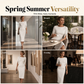 👗✨ ¡OFERTA 50% OFF! Vestido Midi Elegante para Mujer con Mangas de Perlas – Estilo Sofisticado, Cómodo y Perfecto para Oficina y Cena 💎🌸