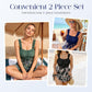👙🔥 ¡OFERTA 50% OFF! Traje de Baño 2 Piezas para Mujer Talla Grande – Control de Abdomen, Falda Integrada y Elegancia en la Playa ✨