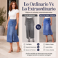 ✨🛍️Novedad: Falda cruzada de mezclilla estilo vintage – Cierre lateral ajustable con lazada y versátil largo midi, ideal para el día y la noche.