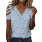 Top con estampado de corazón festoneado, superventas 🏆👚 Comodidad transpirable y estilo versátil en 6 colores.