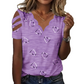 Top con estampado de corazón festoneado, superventas 🏆👚 Comodidad transpirable y estilo versátil en 6 colores.