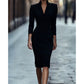 ⏰🔥 ¡OFERTA 50% OFF! 👗✨ Vestido de Oficina Profesional con Cuello en V para Mujer – Elegancia, Comodidad y Figura Sofisticada Todo el Día 💼