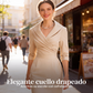 🔥⏰ ¡OFERTA 50% OFF! 👗 Vestido Tubo Elegante para Mujer – Cuello Drapeado, Cintura Definida y Silueta Sofisticada ✨