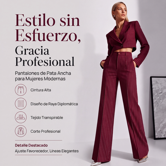 👖 ¡EL PANTALÓN QUE COMBINA CON TODO! | Rayas + Pierna Ancha -50%