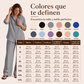 🔥⏰ ¡OFERTA 50% OFF! 👚 Conjunto de Camisa Informal y Pantalones de Pierna Ancha para Mujer – Elegante, Cómodo y Versátil ✨