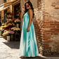 ✨ Vestido Largo de Rayas para Mujer Talla Grande – Sin Mangas, Cómodo y Elegante