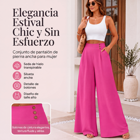 🔥⏰ ¡OFERTA 50% OFF! 👗Pantalón ancho fluido y holgado para mujer